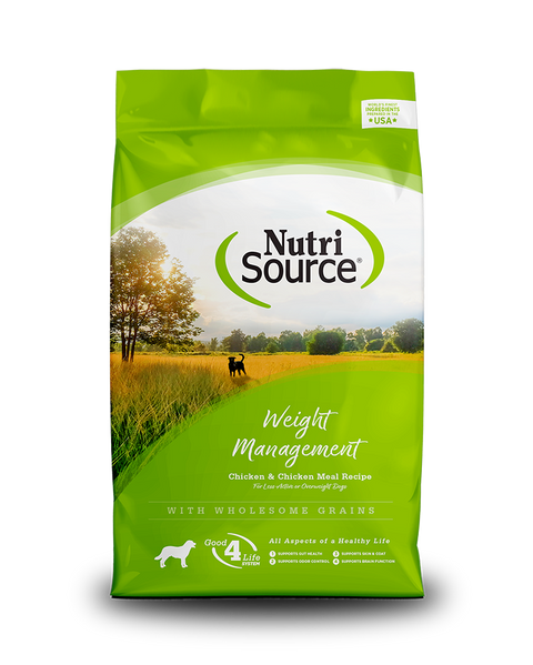NutriSource Weight Management Chicken Dry Dog Food 5lb