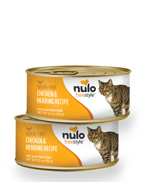 Nulo Freestyle Chicken & Herring Grain-Free Paté Wet Cat Food 5.5oz