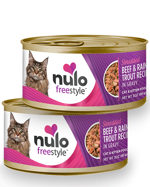 Nulo Freestyle Beef & Trout Minced Wet Cat Food 3oz