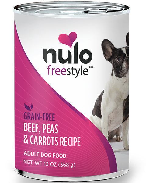 Nulo Freestyle Adult Beef, Peas & Carrots Paté Wet Dog Food 13oz