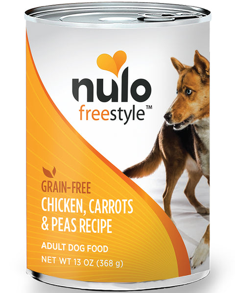 Nulo Freestyle Adult Chicken, Carrots & Peas Paté Wet Dog Food 13oz