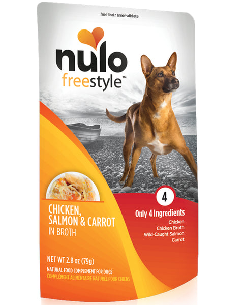 Nulo Freestyle Chicken, Salmon & Carrot Shredded Dog Pouch 2.8oz