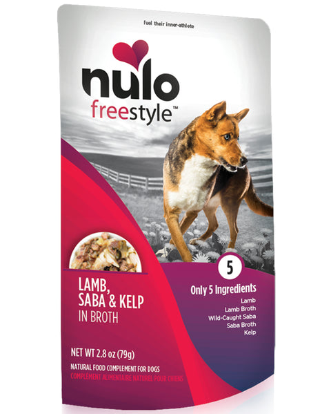 Nulo Freestyle Lamb, Saba & Kelp Shredded Dog Pouch 2.8oz