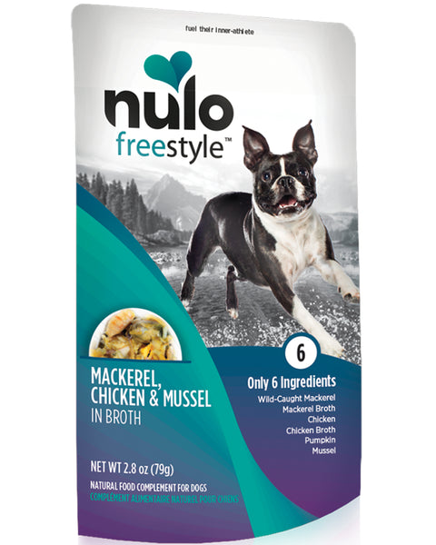 Nulo Mackerel, Chicken & Mussel Shredded Dog Pouch 2.8oz