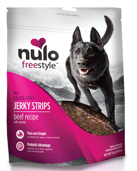 Nulo Freestyle Beef & Coconut Jerky Dog Treats 5oz