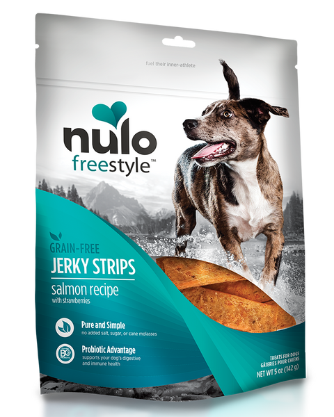 Nulo Freestyle Salmon & Strawberry Jerky Dog Treats 5oz