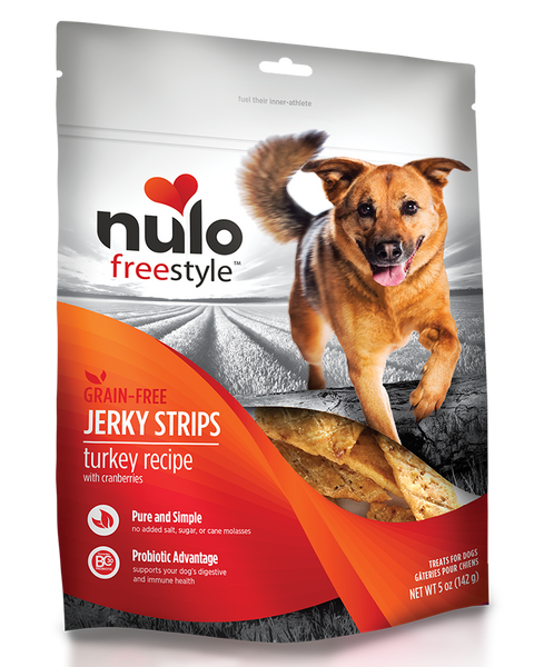 Nulo Freestyle Turkey & Cranberry Jerky Dog Treats 5oz