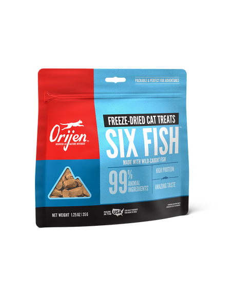Orijen Freeze-Dried Cat Treats - Six Fish Recipe 1.25oz