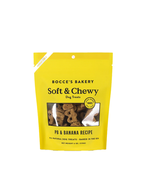 Bocce's Bakery Soft & Chewy PB & Banana Dog Treats 6oz