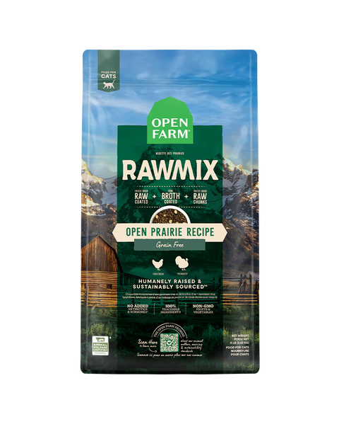 Open Farm RawMix Prairie Grain-Free Dry Cat Food 8lb