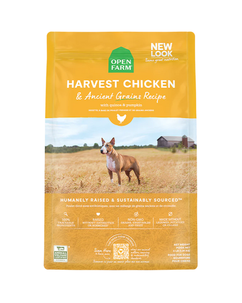 Open Farm Harvest Chicken & Ancient Grains Dry Dog Food 4lb