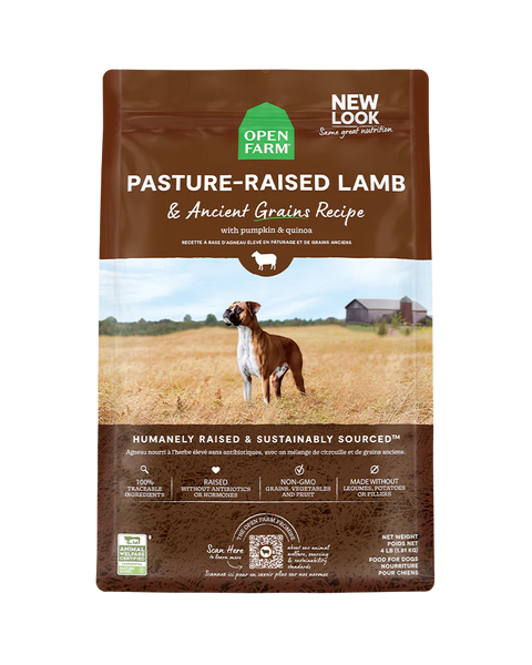 Open Farm Pasture-Raised Lamb & Ancient Grains Dry Dog Food 22lb