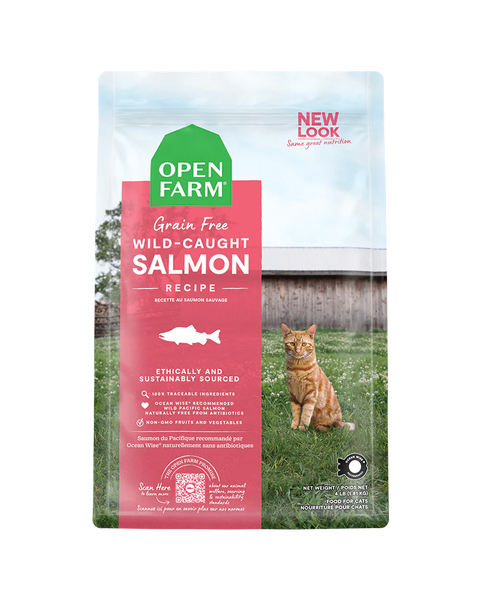 Open Farm  Wild-Caught Salmon Dry Cat Food 8lb