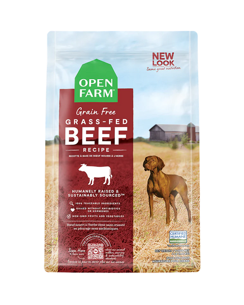Open Farm Grass-Fed Beef Grain-Free Dry Dog Food 22lb