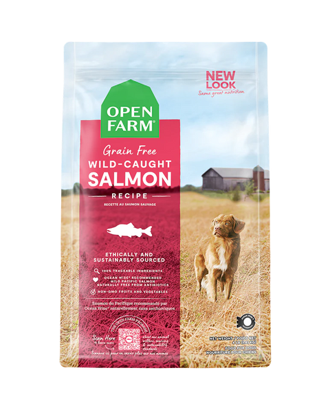 Open Farm Wild-Caught Salmon Grain-Free Dry Dog Food 22lb