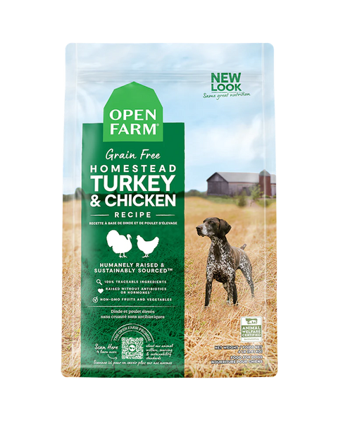 Open Farm Homestead Turkey & Chicken Grain Free Dry Dog Food 11lb