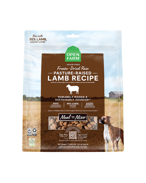 Open Farm Freeze-Dried Raw Pasture-Raised Lamb Dog Food 13.5oz
