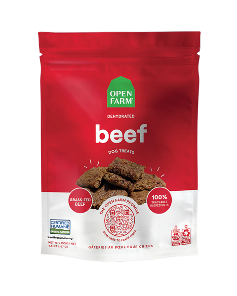 Open Farm Dehydrated Beef Dog Treats 4.5oz