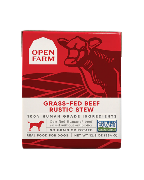 Open Farm Grass-Fed Beef Rustic Stew Wet Dog Food 12.5oz