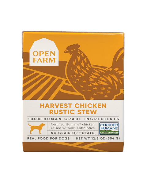 Open Farm Harvest Chicken Rustic Stew Wet Dog Food 12.5oz