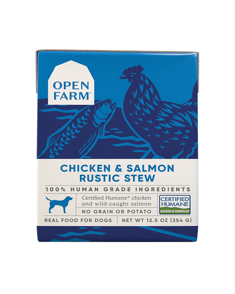 Open Farm Chicken & Salmon Rustic Stew Wet Dog Food 12.5oz