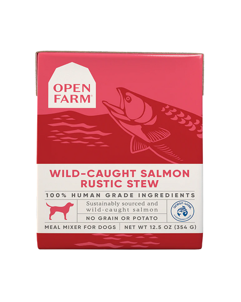 Open Farm Wild-Caught Salmon Rustic Stew Wet Dog Food12.5oz