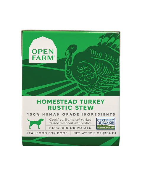 Open Farm Homestead Turkey Rustic Stew Wet Dog Food 12.5oz