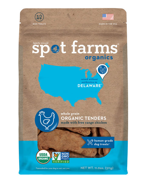 Spot Farms Organic Chicken Tender Dog Treats 11oz