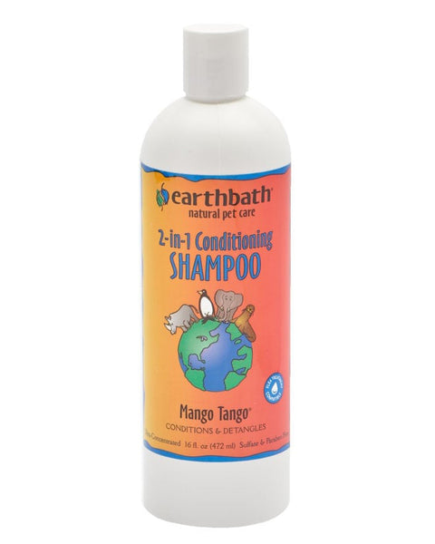 EarthBath Mango Tango 2-in-1 Conditioning Shampoo for Dogs & Cats 16oz