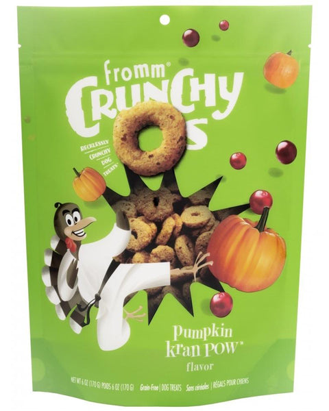 Fromm Crunchy O's Pumpkin Kran Pow Dog Treats 6oz