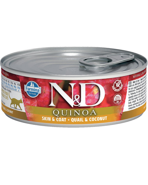 Farmina N&D Quinoa Skin & Coat Quail Wet Cat Food 2.8oz