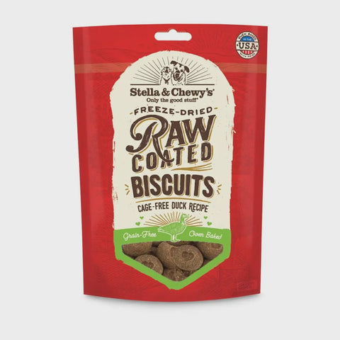 Stella & Chewy's Raw Coated Biscuit Dog Treats - Duck 9oz