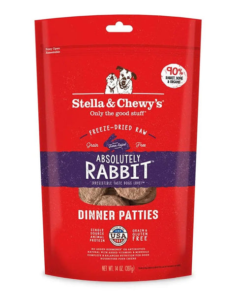 Stella & Chewy’s Freeze-Dried Rabbit Dinner Patties for Dogs 14oz