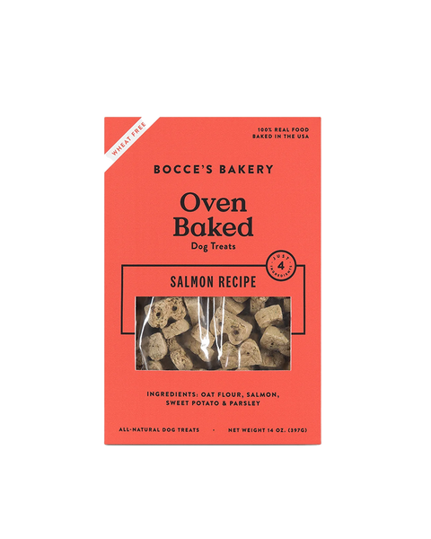 Bocce's Bakery Oven Baked Salmon Biscuits Dog Treats 14oz