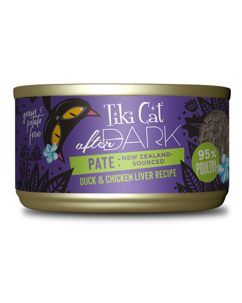 Tiki Cat After Dark Duck & Chicken Liver Pate Wet Cat Food 3oz