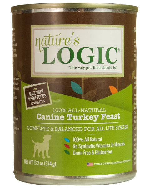 Nature’s Logic Turkey Feast Wet Dog Food 13.2 oz