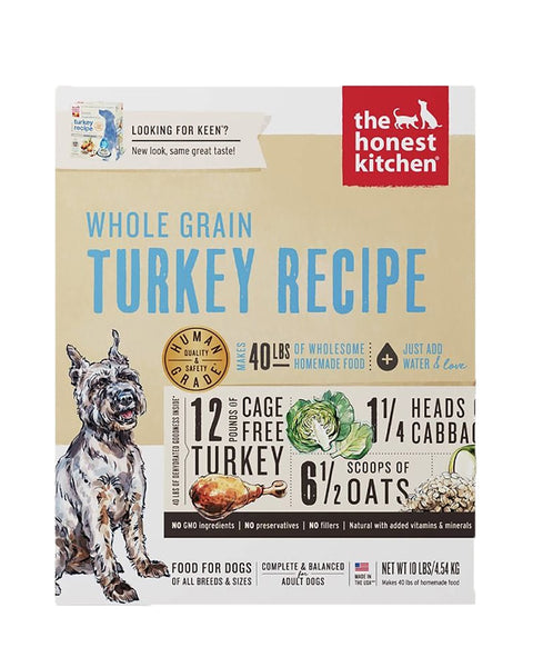 The Honest Kitchen Dehydrated Whole Grain Turkey Dog Food 10lb