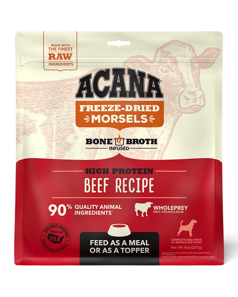 Acana Freeze-Dried Dog Food - Ranch Raised Beef Morsels 8oz