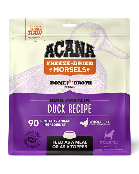 Acana Freeze-Dried Dog Food - Duck Morsels 8oz