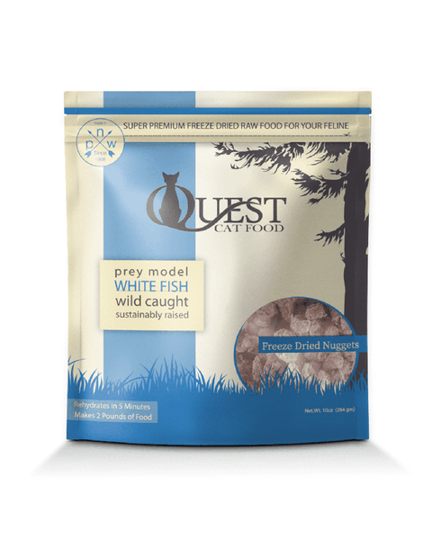 Steve's Quest Raw Freeze-Dried Whitefish Cat Food 10oz