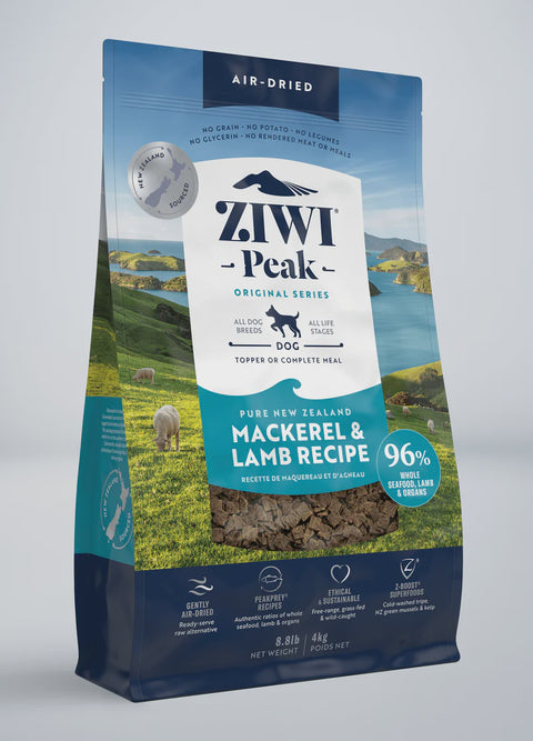 Ziwi Peak Air-Dried New Zealand Mackerel & Lamb Dog Food 8.8lb