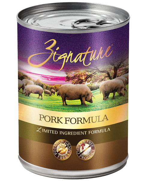 Zignature Pork Wet Dog Food 13oz