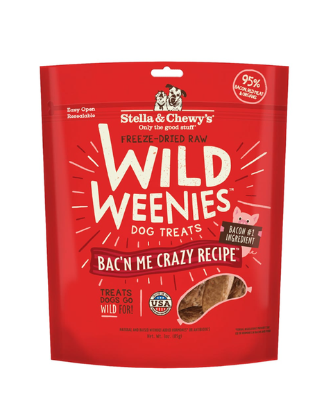Stella & Chewy's Wild Weenies Dog Treats - Bac'n Me Crazy 11oz