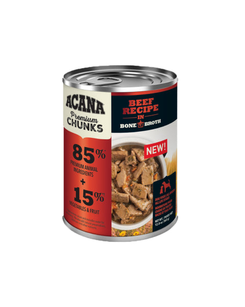 Acana Premium Chunks - Beef Recipe Wet Dog Food 12.8oz