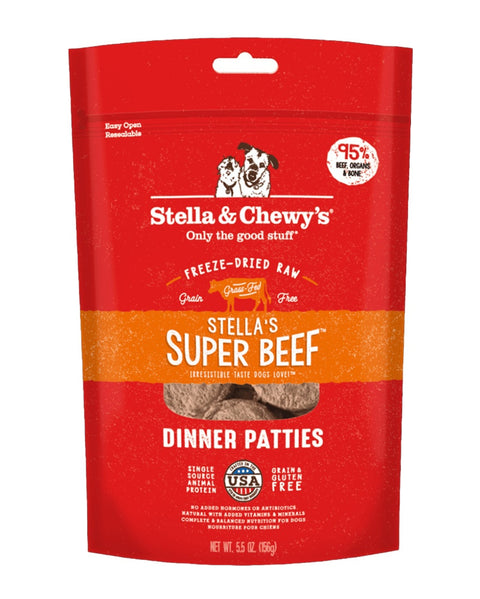 Stella & Chewy’s Freeze-Dried Beef Dinner Patties for Dogs 5.5 oz