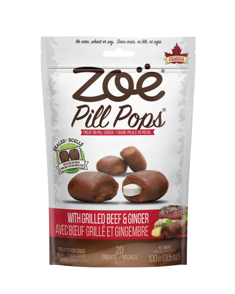 Zoe Pill Pocket for Dogs Cats Beef Ginger – Brookside