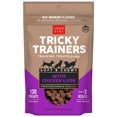 Cloud Star Tricky Trainers Soft & Chewy Chicken Liver Dog Treats 5oz