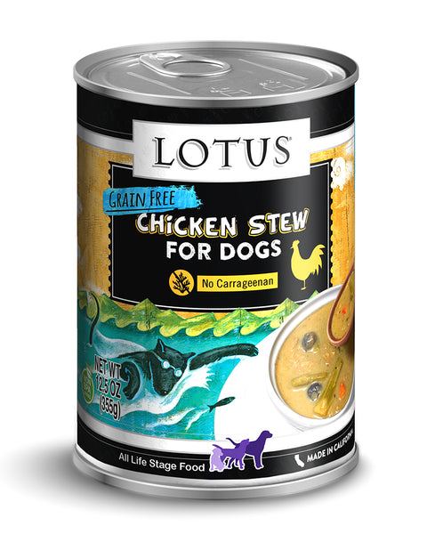 Lotus Chicken Stew Wet Dog Food 12.5oz