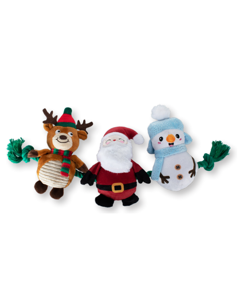 Pet Shop "Christmas Crew" Rope Dog Toy