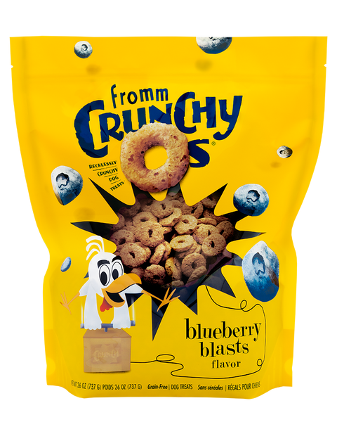 Fromm Crunchy O's Blueberry Blasts Dog Treats 26oz